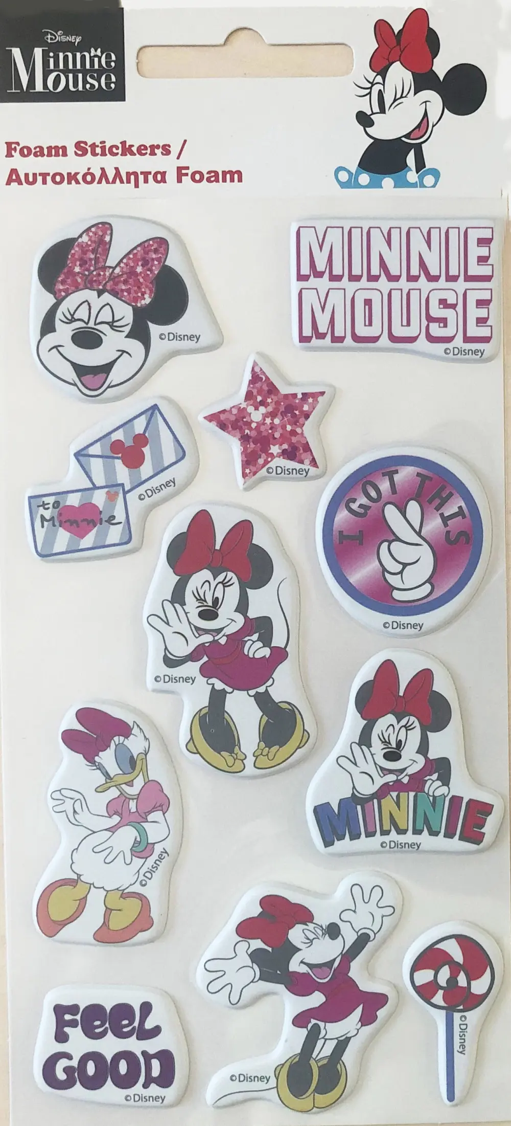 Disney Minnie Foam Sponge Sticker Set product photo