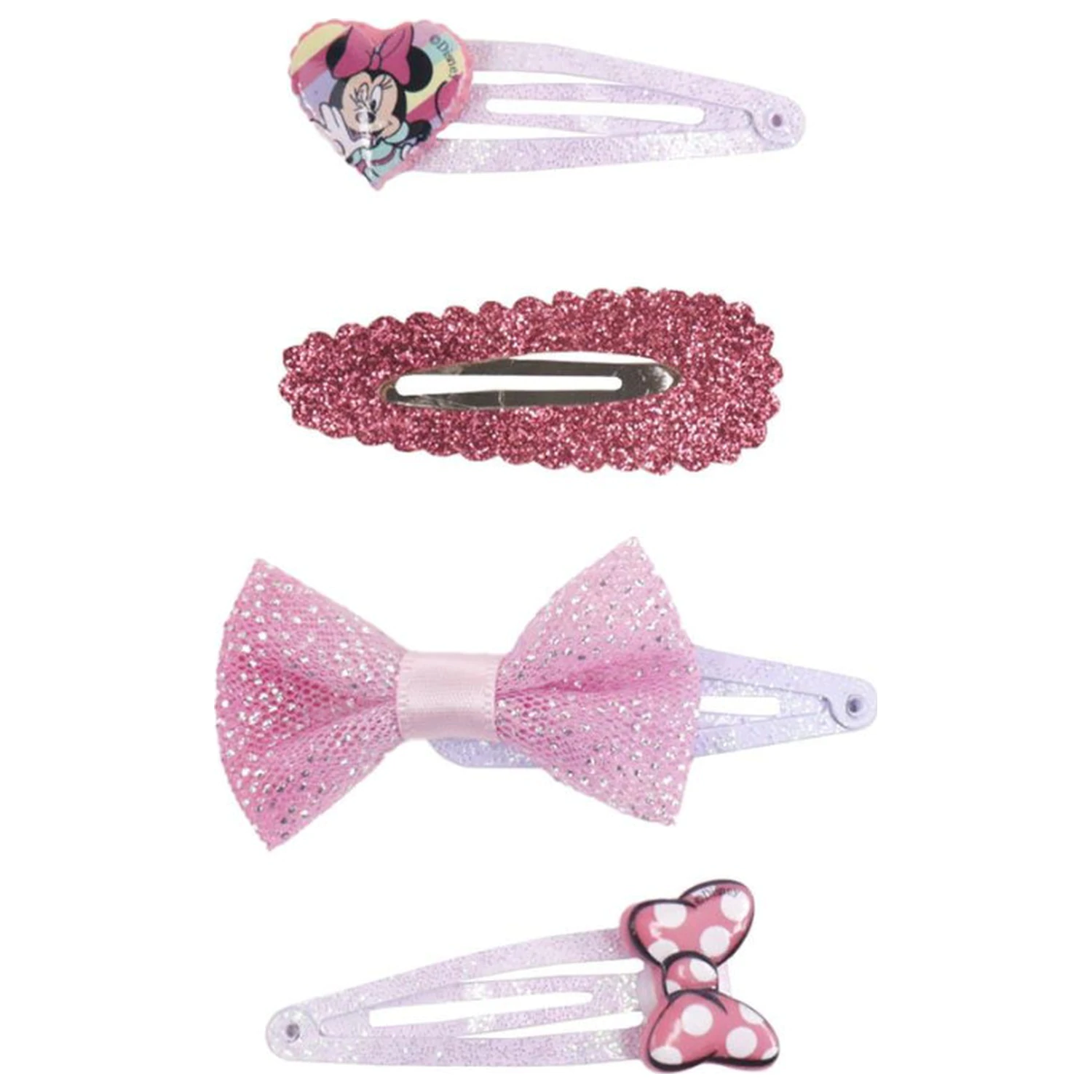 Disney Minnie Rainbow Hair Clip Set 4 Pcs product photo