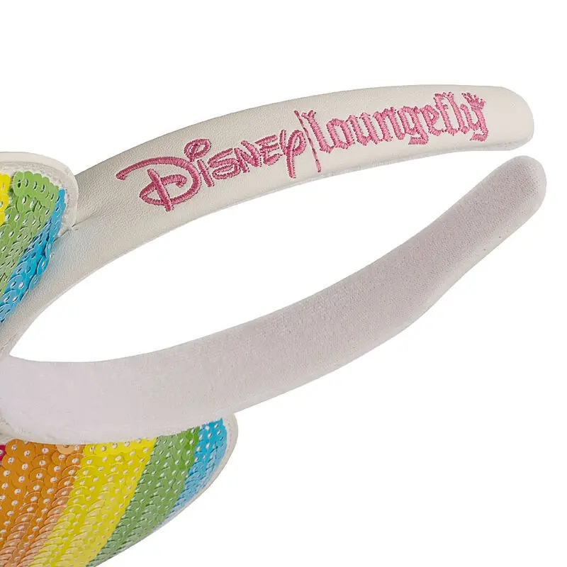 Disney by Loungefly Headband Sequin Rainbow Minnie Ears product photo