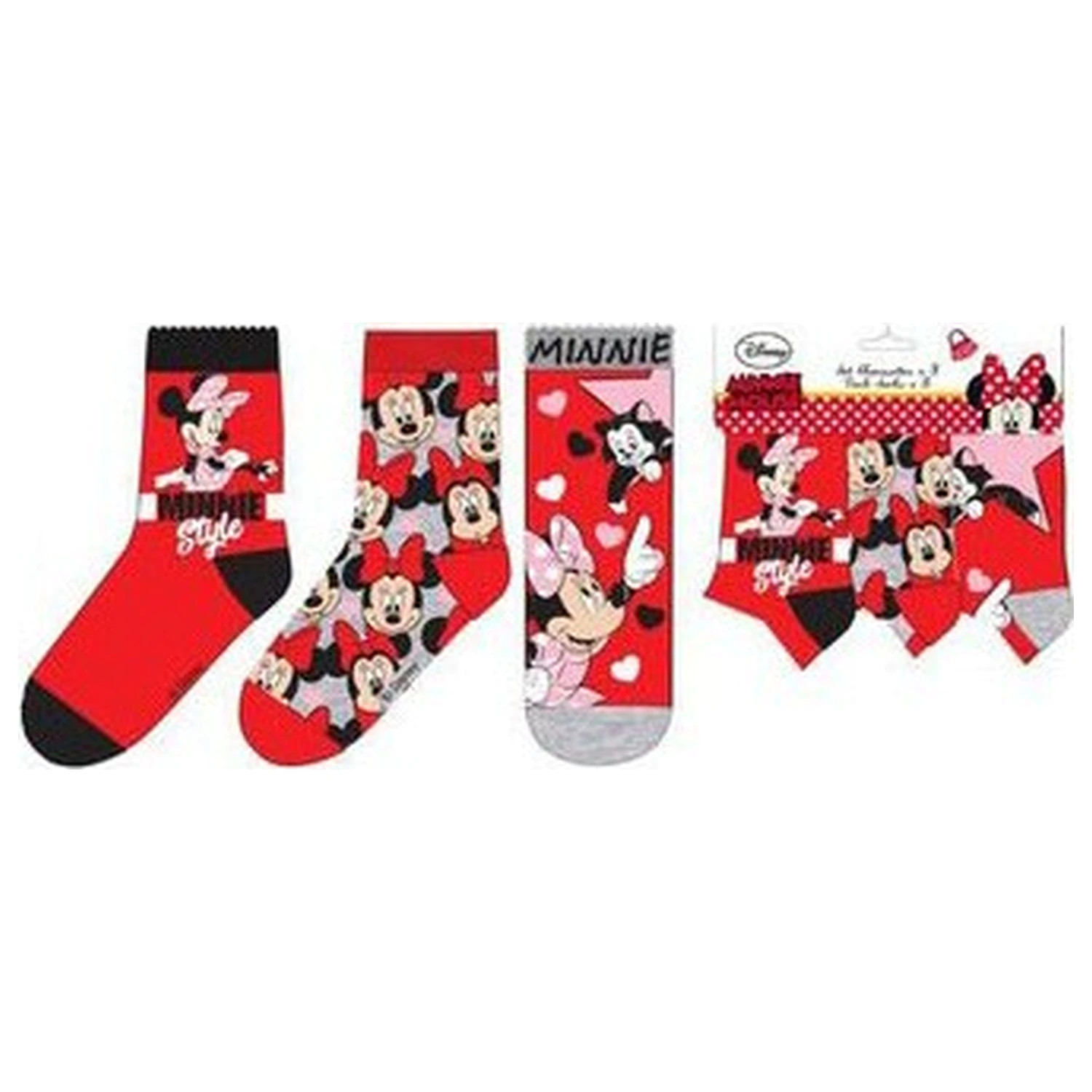 Disney Minnie Red Style Kids' Socks 31/34 product photo