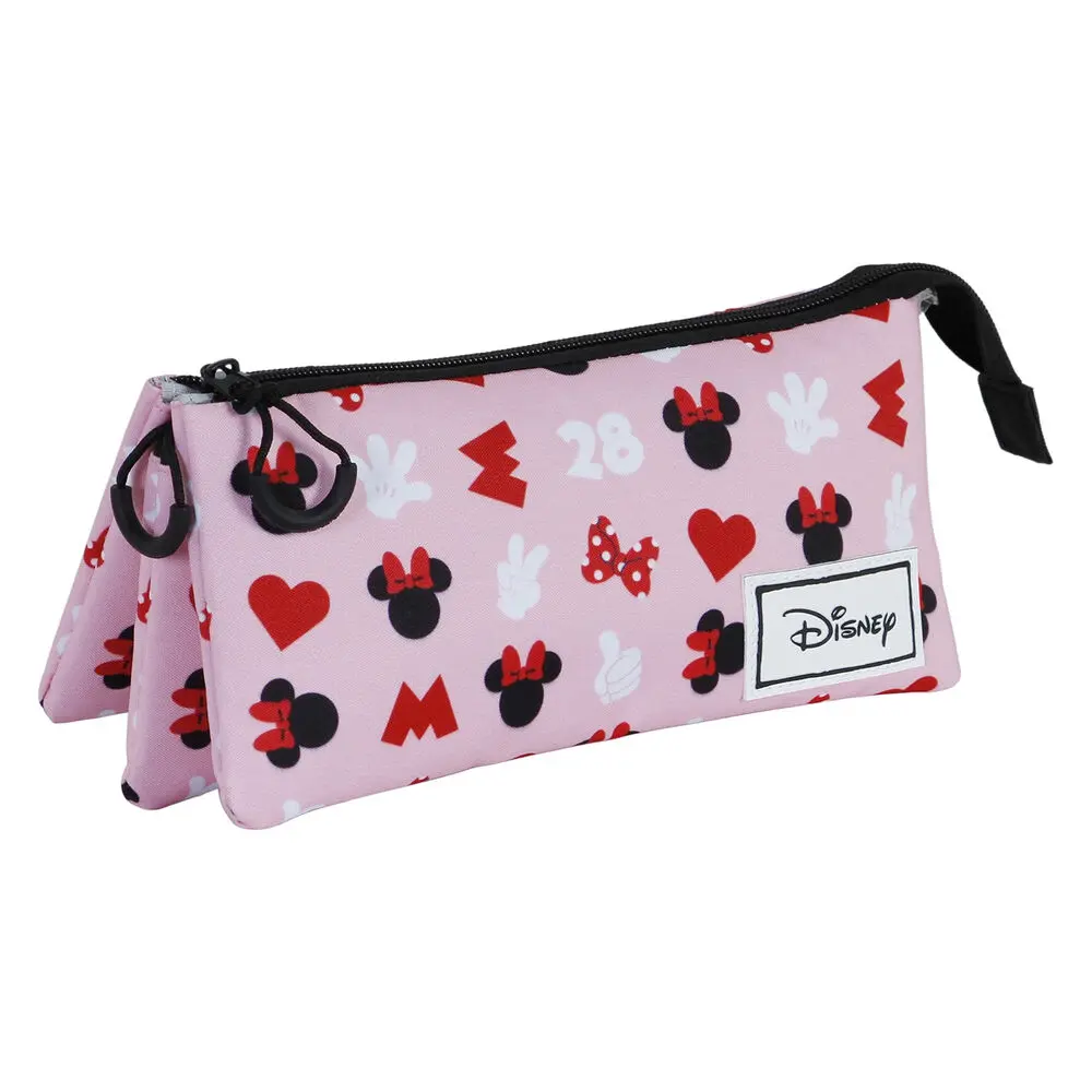 Disney Minnie Pinky triple pencil case product photo
