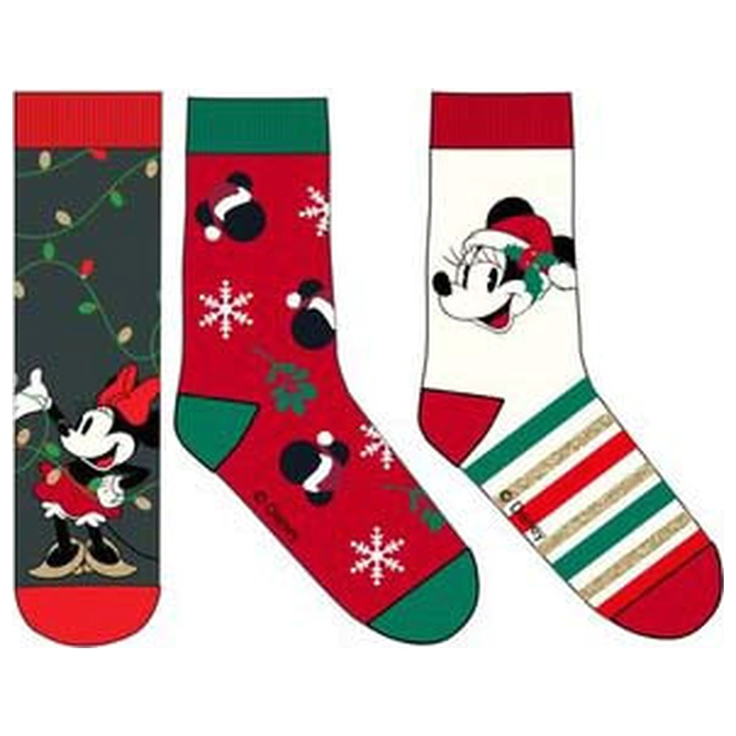 Disney Minnie Skylight Christmas women's socks 39/41 product photo