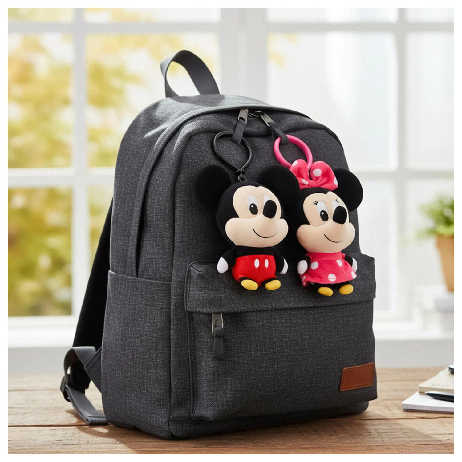 Disney Minnie Smile 3D Plush Figure with Hanger, Bag Charm 13 cm product photo