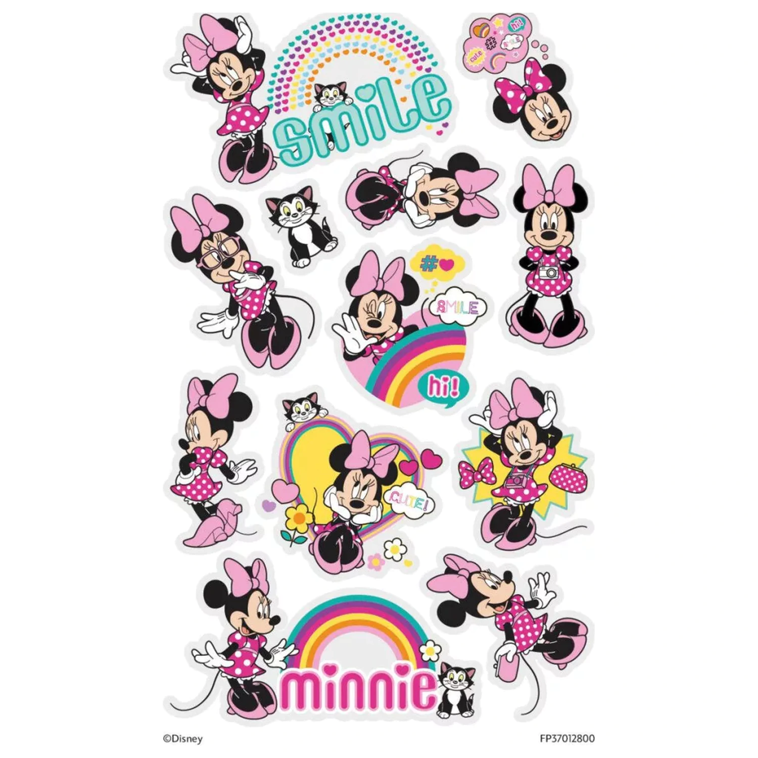 Disney Minnie Smile Tattoo 12 pcs product photo