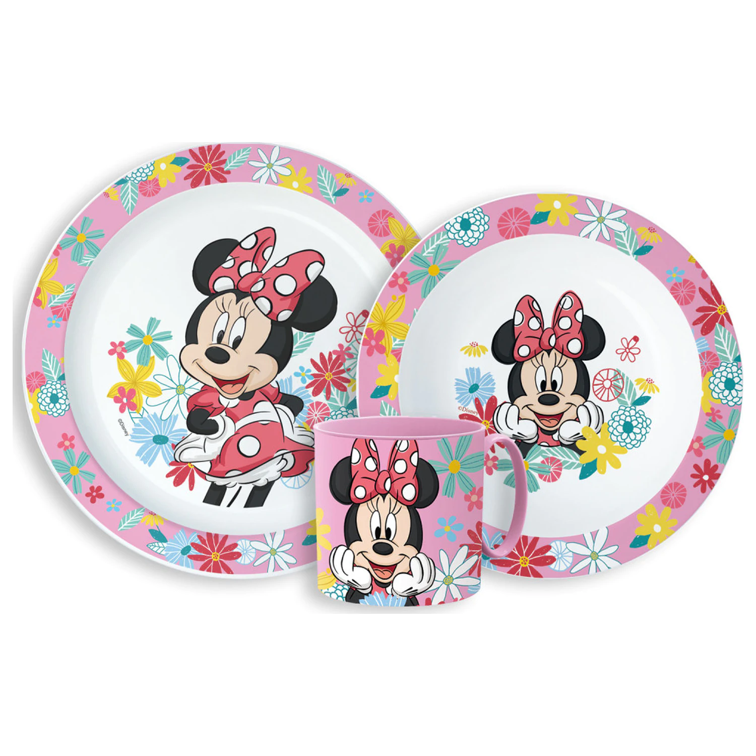 Disney Minnie Spring dining set, micro plastic set with mug product photo