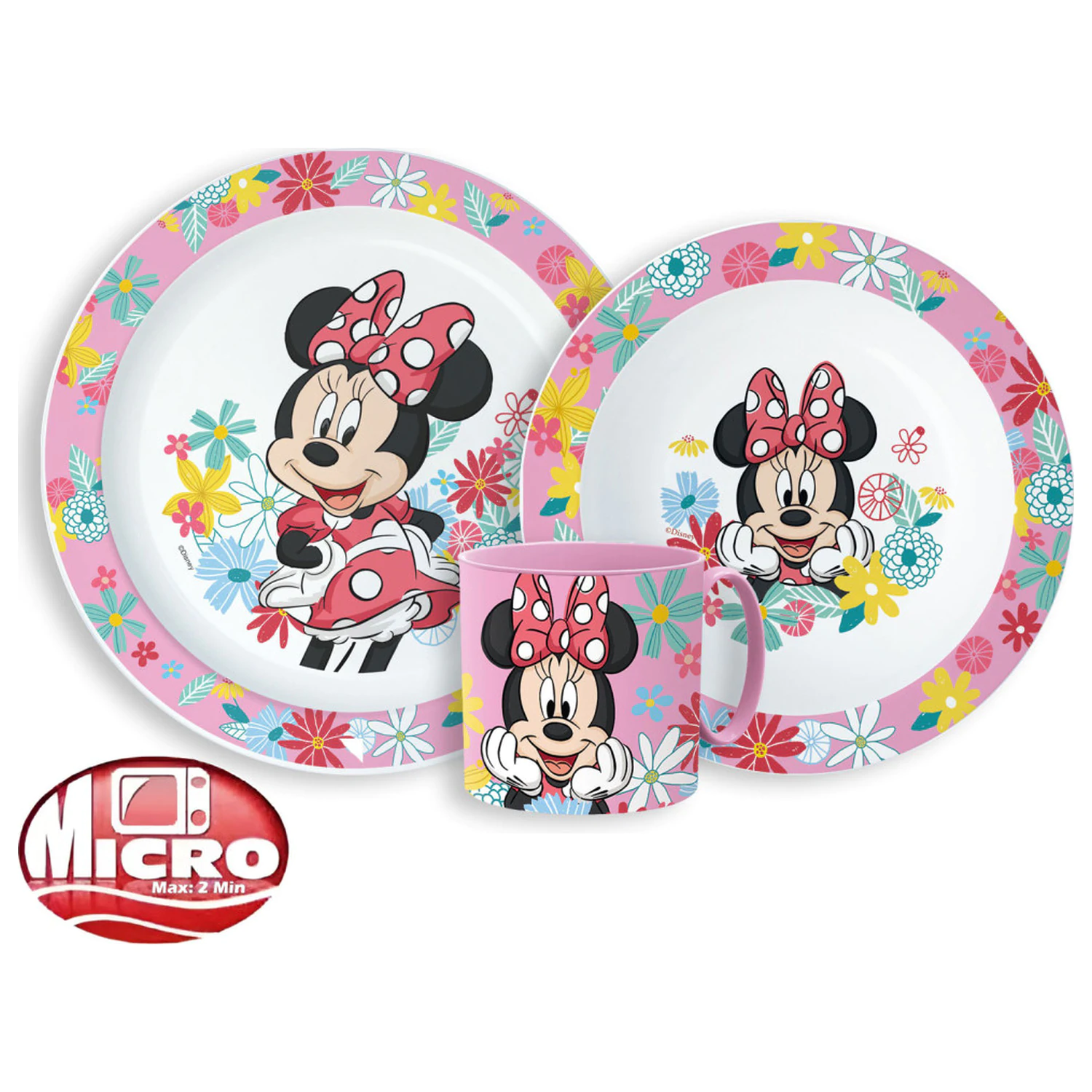 Disney Minnie Spring dining set, micro plastic set with mug product photo