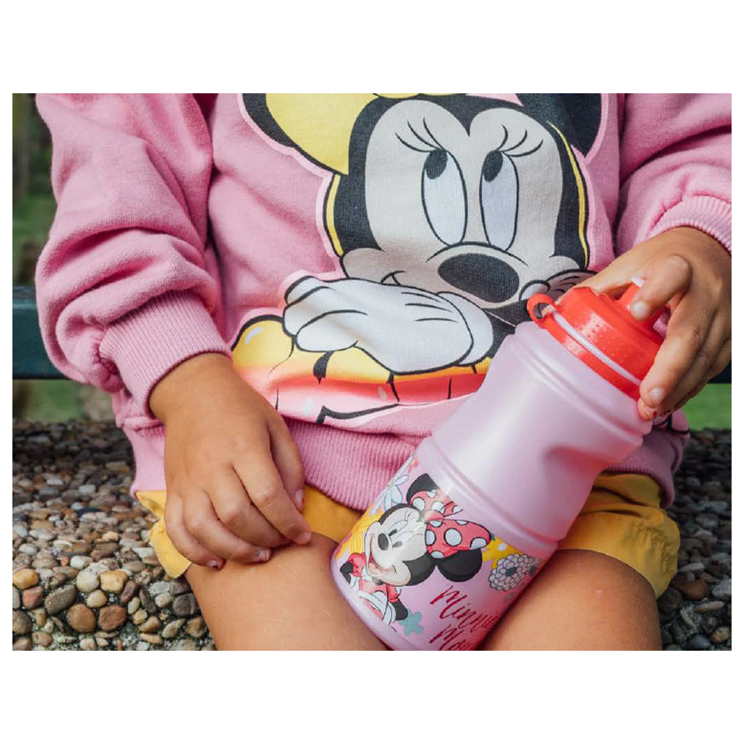 Disney Minnie Spring Hold Plastic Sports Bottle 380 ml product photo