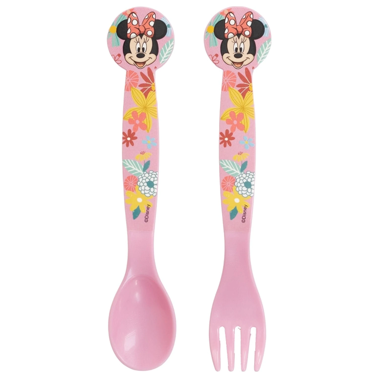 Disney Minnie Spring Plastic Cutlery Set - 2 Pieces product photo