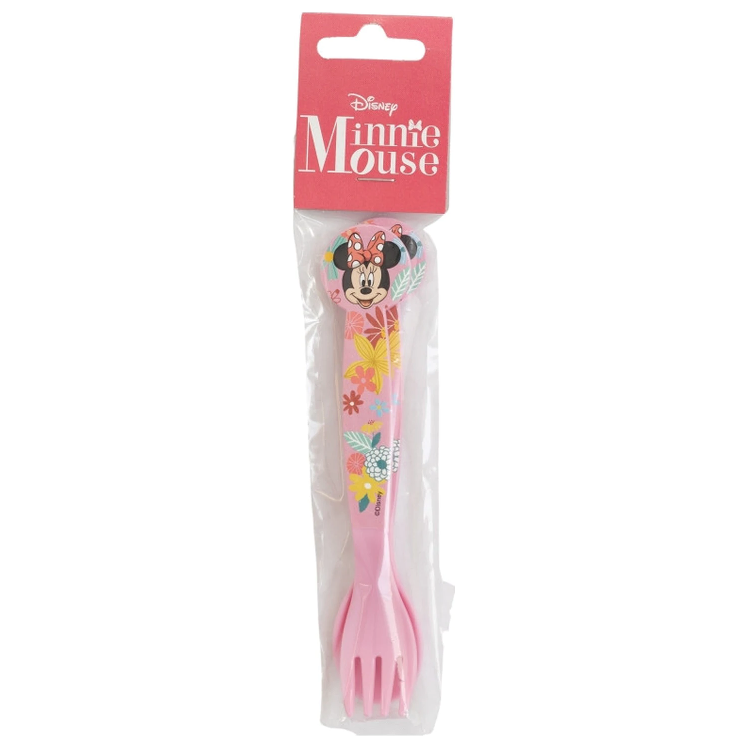 Disney Minnie Spring Plastic Cutlery Set - 2 Pieces product photo