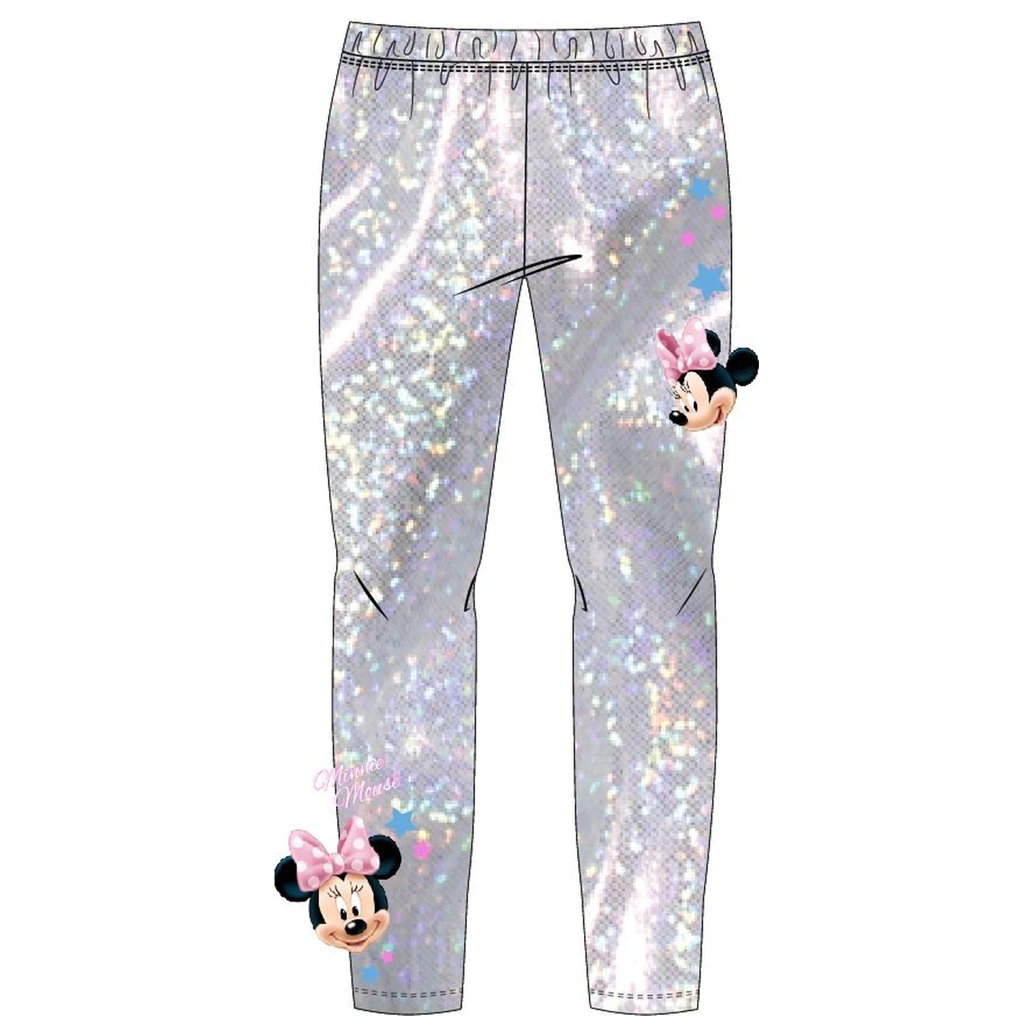Disney Minnie Starlight holographic children's leggings  product photo