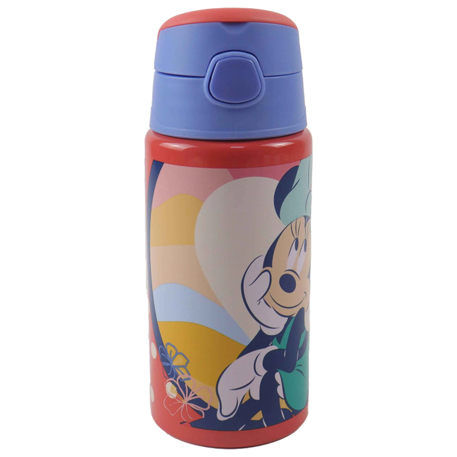 Disney Minnie Summer Aluminum Straw Water Bottle with Hook 500 ml product photo