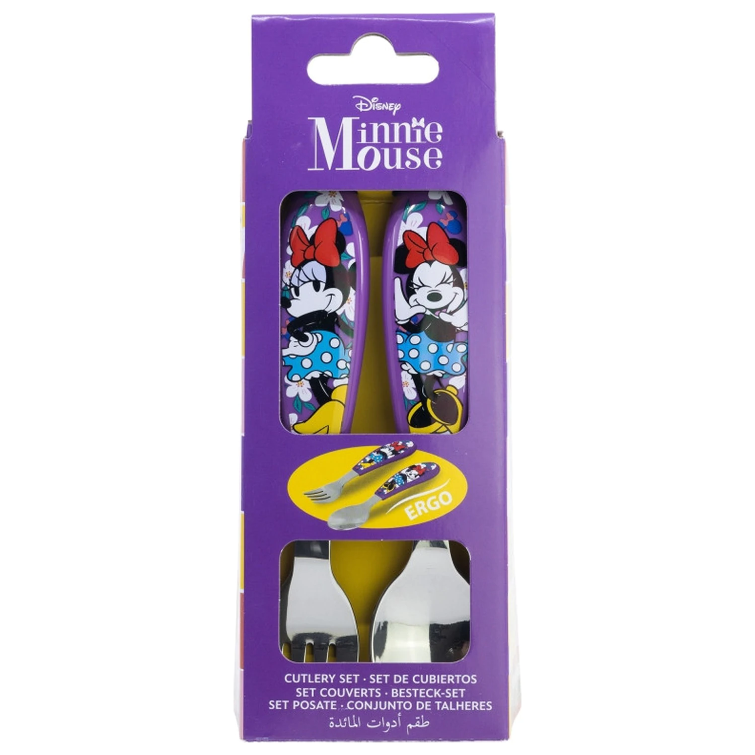 Disney Minnie Sunshine Metal Ergonomic Cutlery Set - 2 Pieces product photo