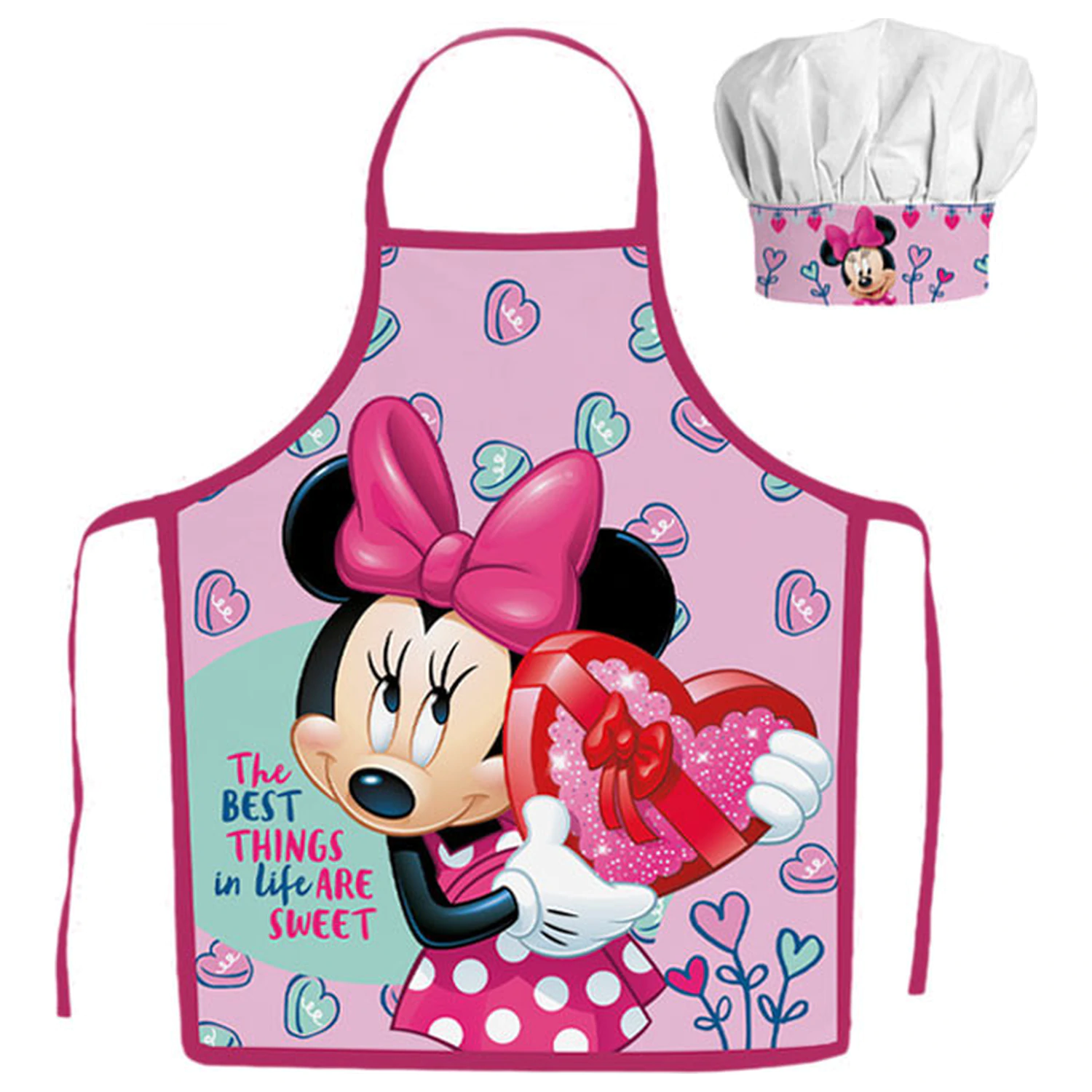 Disney Minnie Sweets kids apron 2-piece set product photo