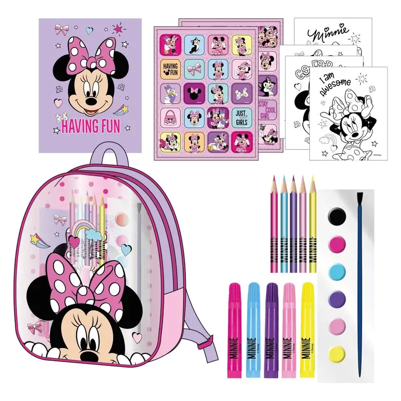 Disney Minnie backpack stationery set termékfotó