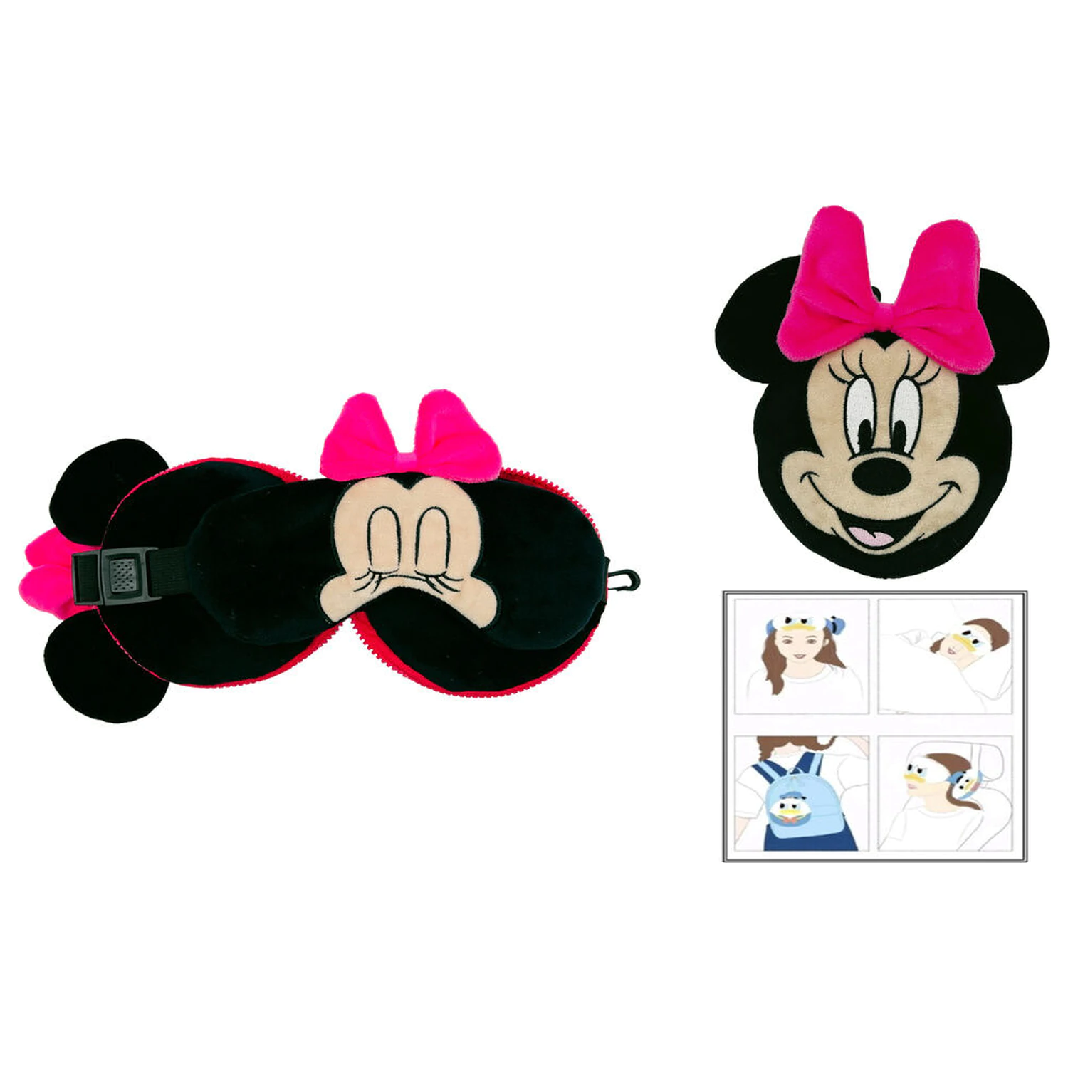 Disney Minnie travel cushion + mask product photo