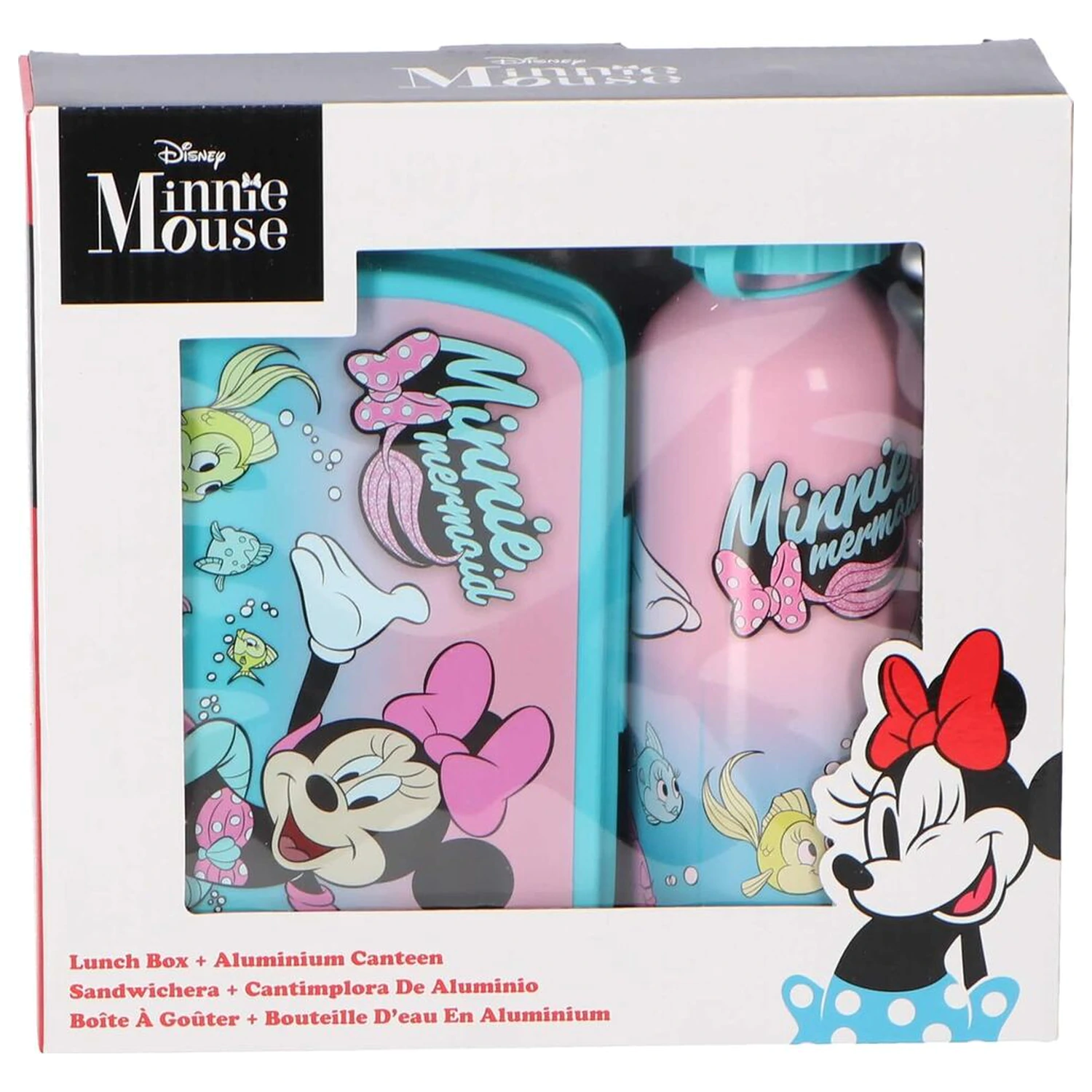 Disney Minnie Lunch box + aluminium bottle set 500ml product photo