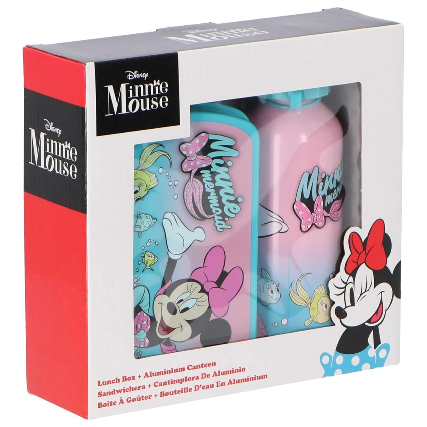 Disney Minnie Lunch box + aluminium bottle set 500ml product photo