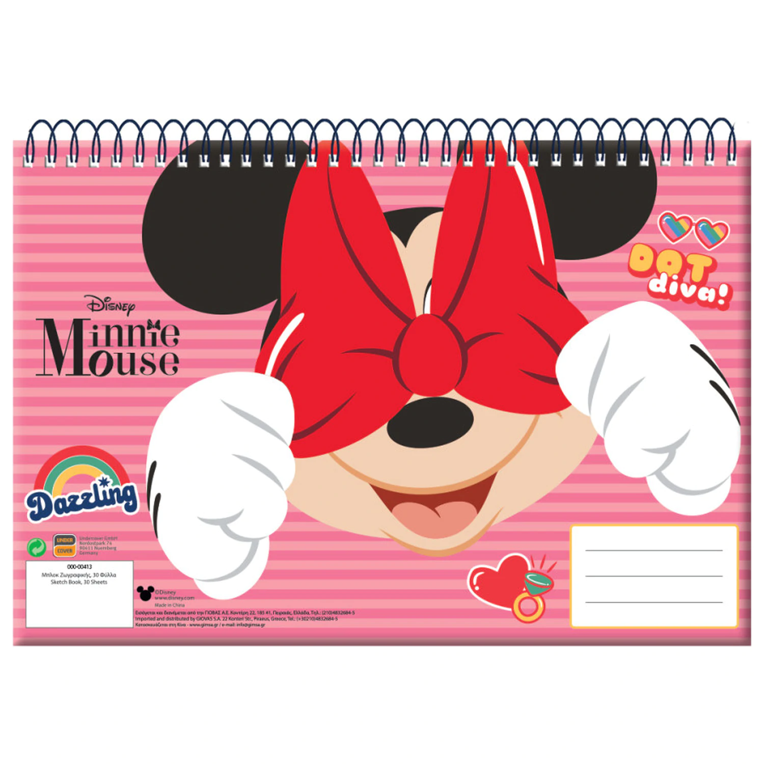 Disney Minnie Wink A/4 Spiral Sketchbook, 30 sheets product photo