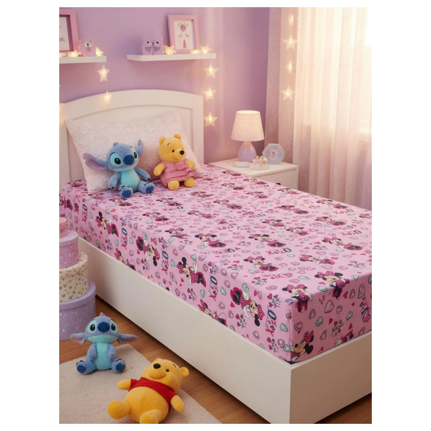 Disney Minnie XoXo fitted sheet 90x200 cm product photo