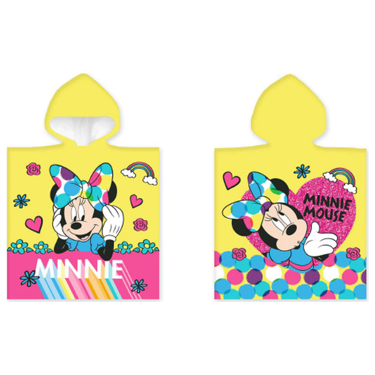 Disney Minnie Yellow Beach Towel Poncho product photo