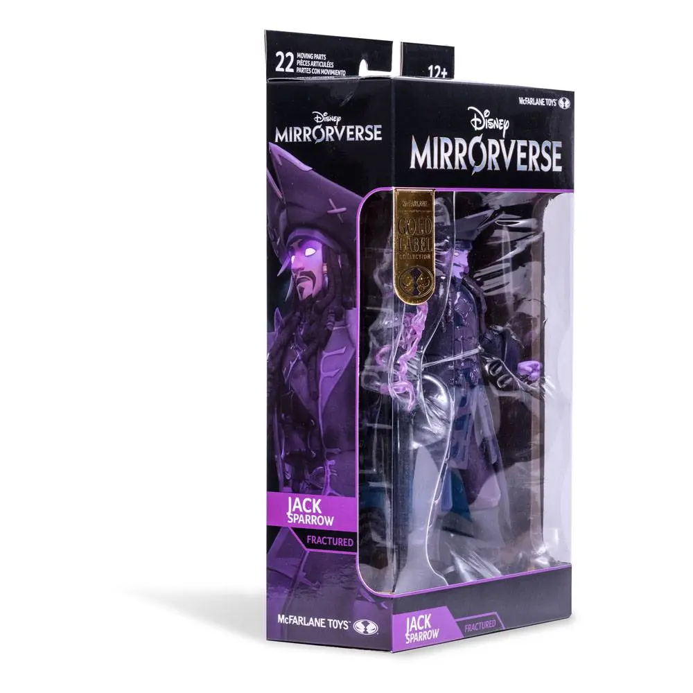 Disney Mirrorverse Action Figure Jack Sparrow Fractured Gold Label Series 18 cm product photo