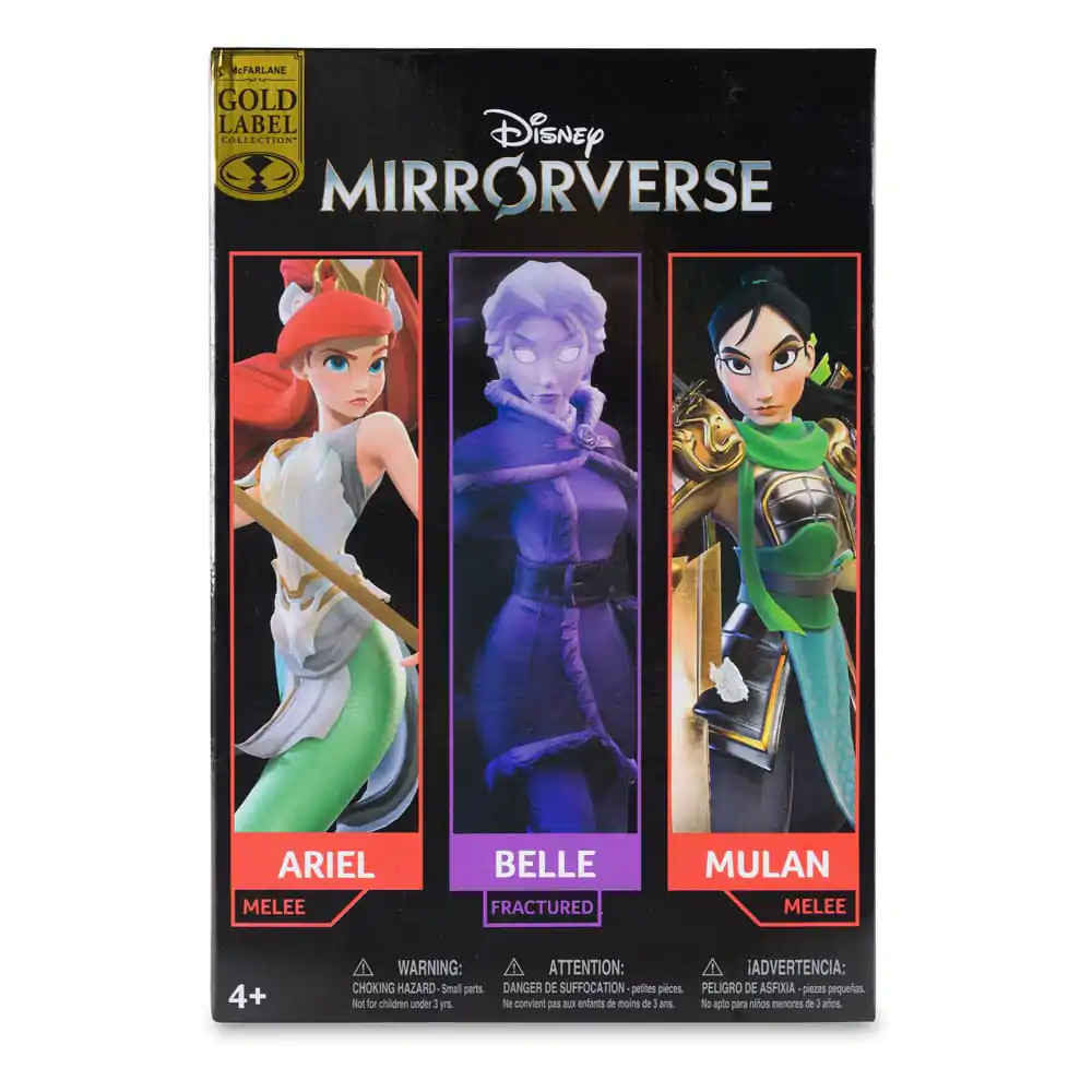 Disney Mirrorverse Action Figures Princess Pack Mulan, Belle (Fractured) & Arielle (Gold Label) 13 - 18 cm termékfotó