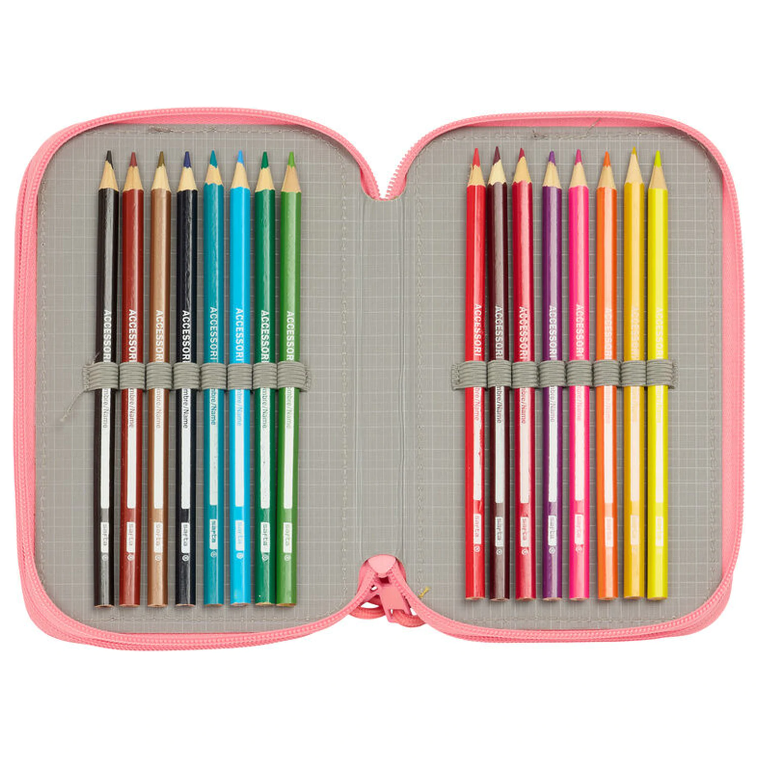 Disney Moana Vaiana triple pencil case 37pcs product photo