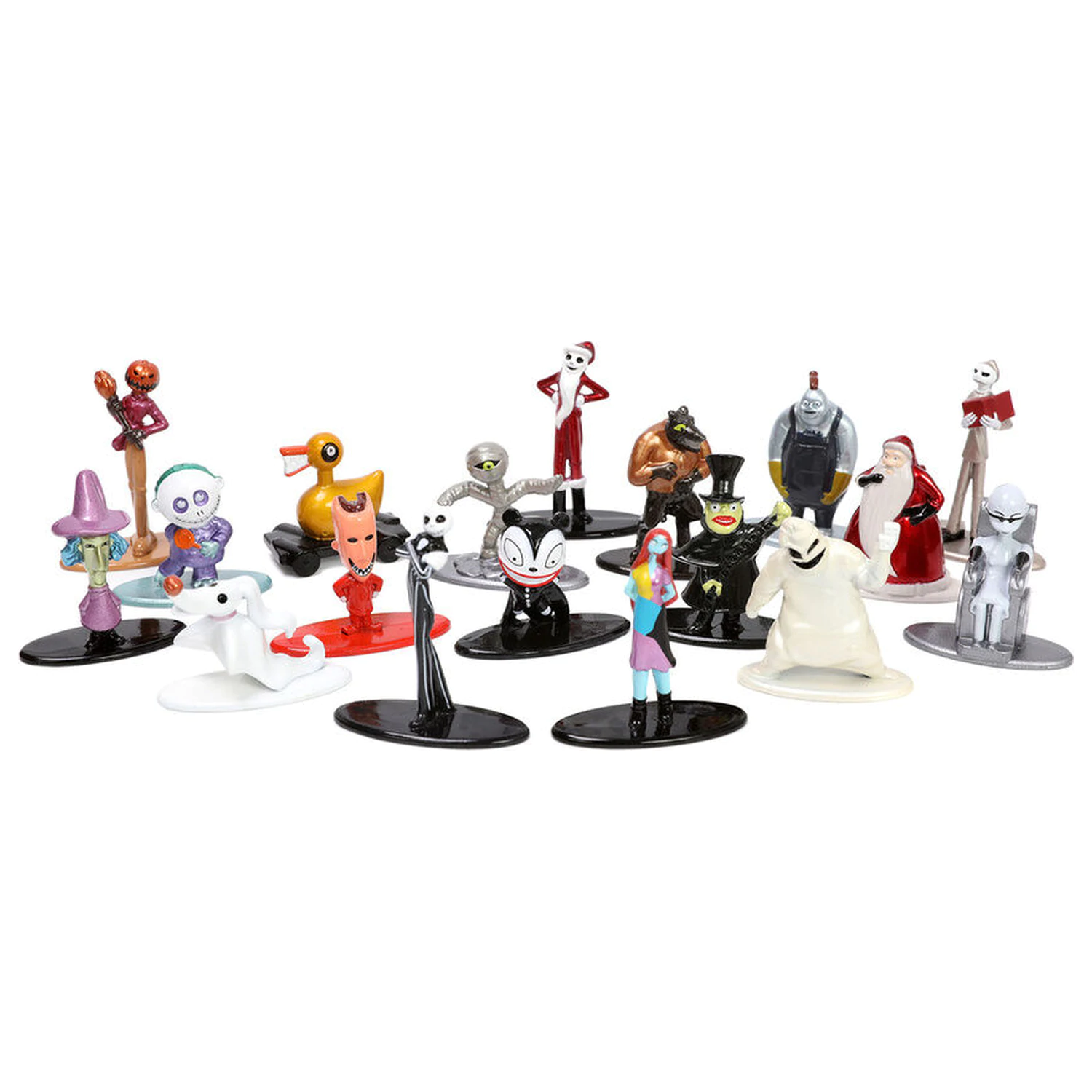 Disney Nightmare Before Christmas metalfigs pack 18 figures 4cm product photo