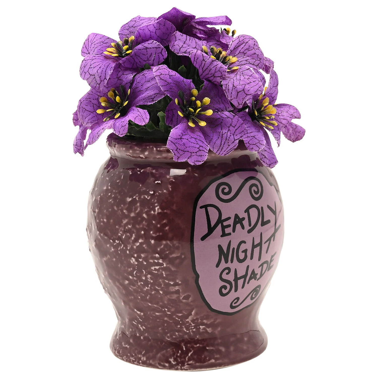 Disney Nightmare Before Christmas Deadly Nightshade planter with faux plant product photo