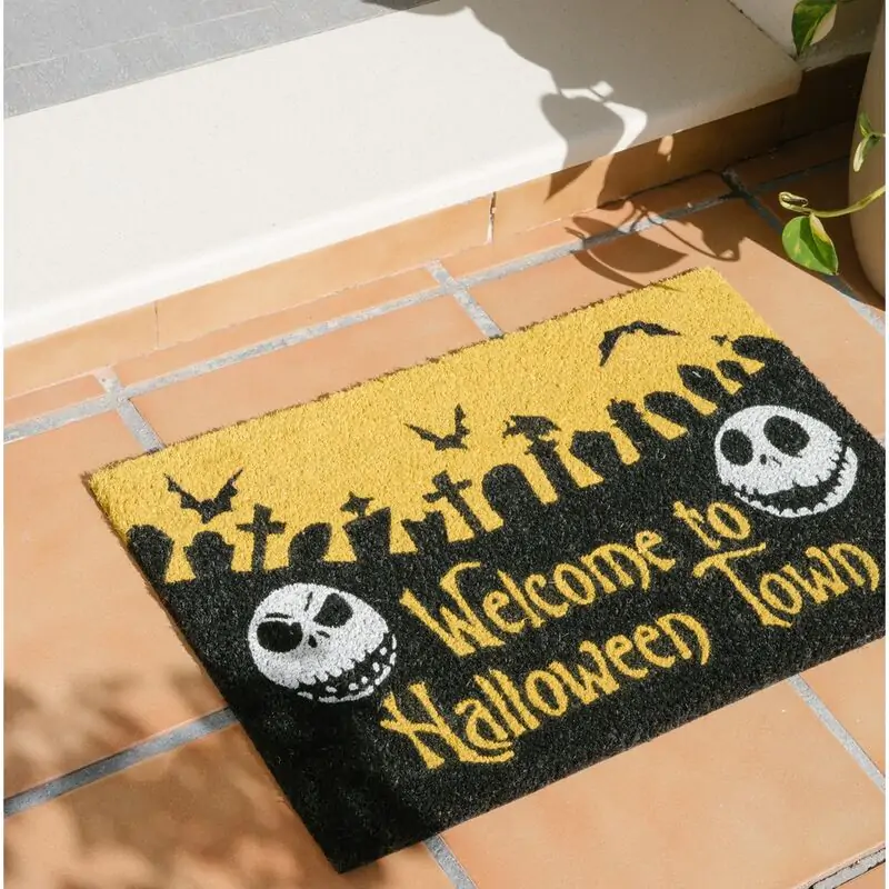 Disney Nightmare Before Christmas Halloween Town doormat product photo