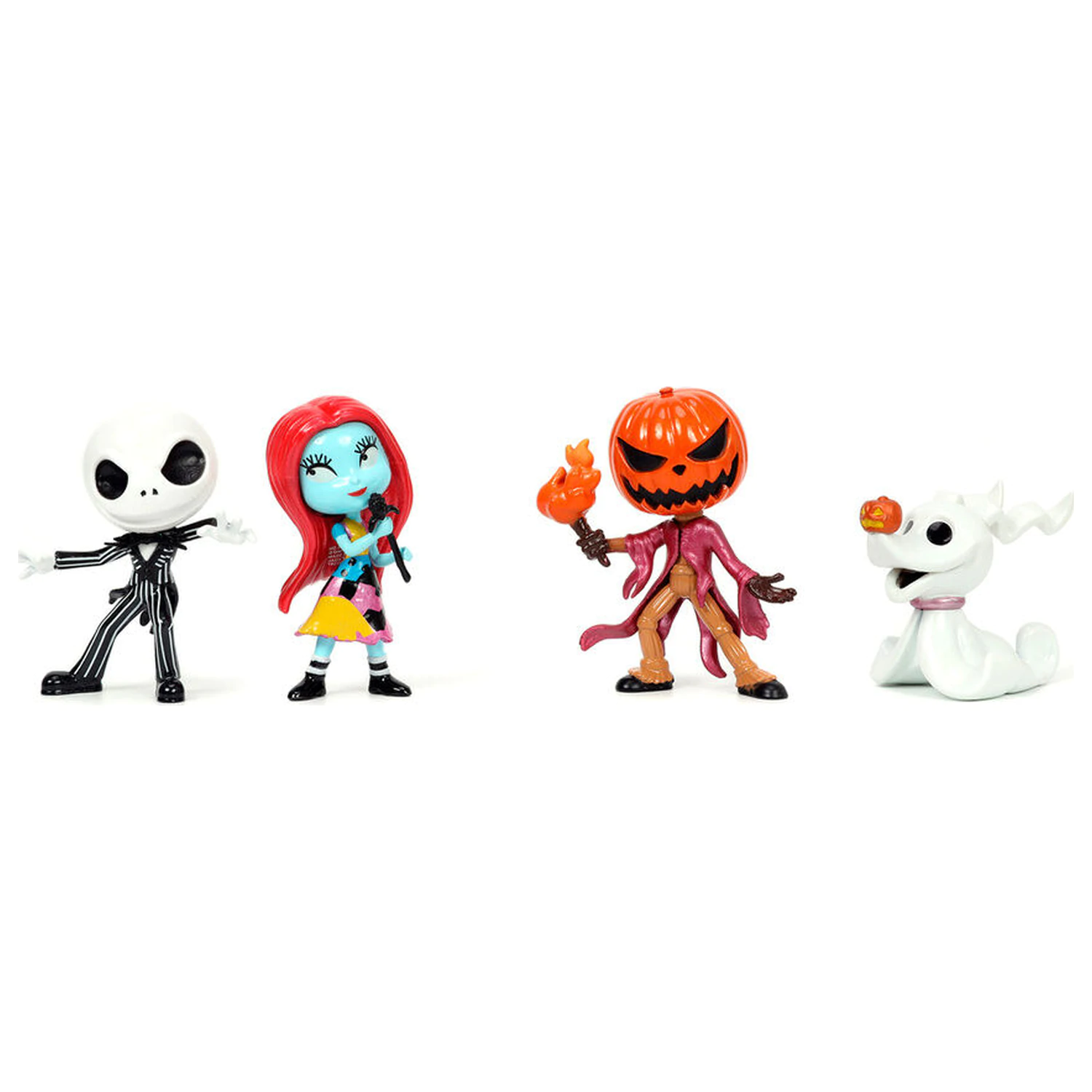 Disney Nightmare Before Christmas metalfigs pack 4 figures 7cm product photo
