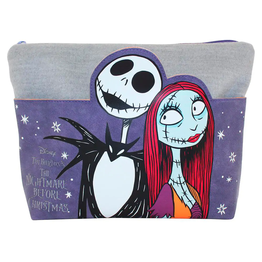 Nightmare Before Christmas Make Up Bag Jack & Sally Purple product photo