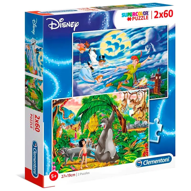 Disney Peter Pan and Jungle Book puzzle 2x60pcs product photo