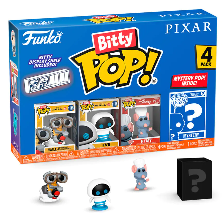 Disney Pixar Bitty Funko POP! Vinyl Figure 4-Pack Wall-E termékfotó