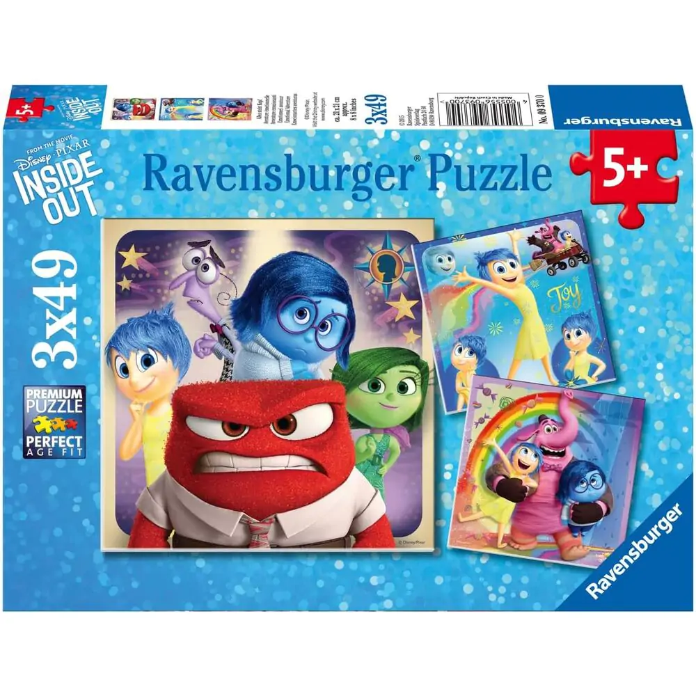 Disney Pixar Inside Out puzzle 3x49pcs product photo