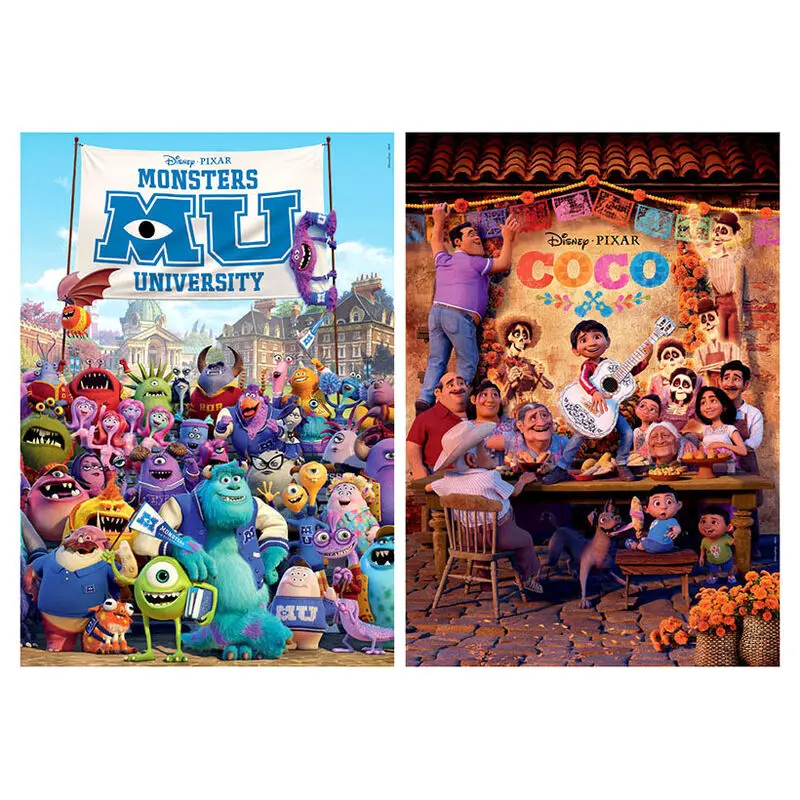 Disney Pixar Coco + Monsters University puzzle 2x100pcs product photo