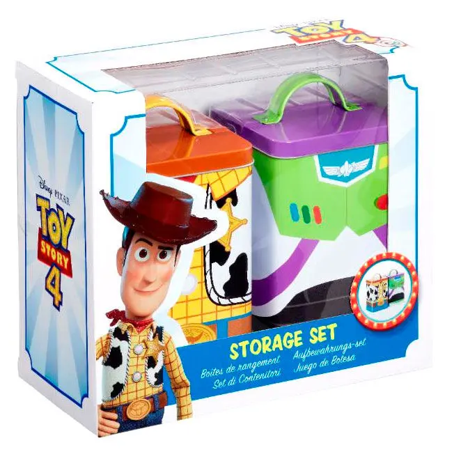 Disney Pixar Toy Story 4 Buzz & Woody Kitchen Storage Tins product photo
