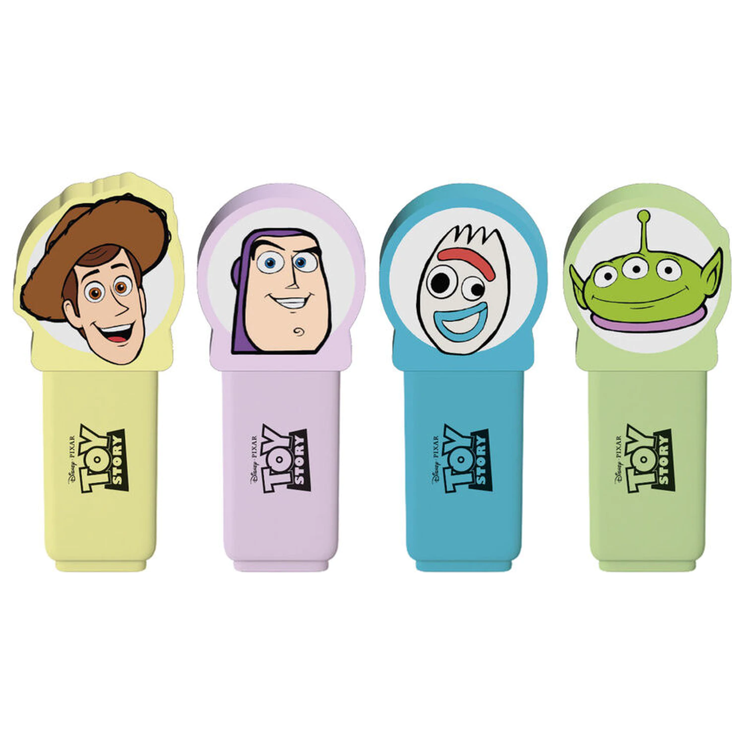 Disney Pixar Toy Story set of 4 highlighters with topper product photo