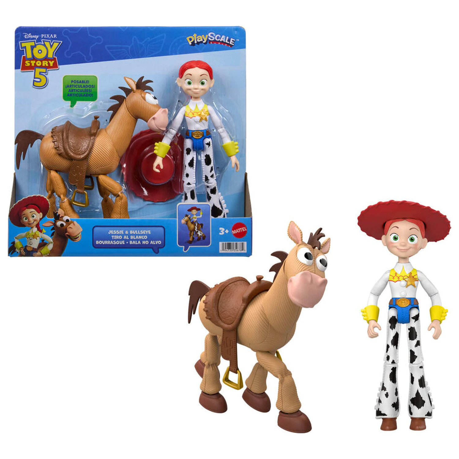 Disney Pixar Toy Story 5 Jessie & Bullseye set 2 figures 18cm product photo