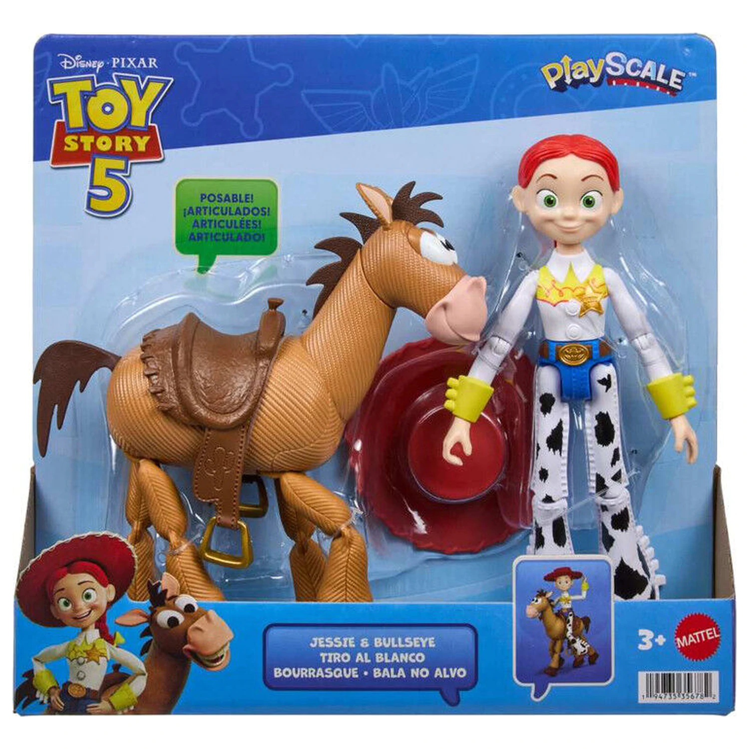 Disney Pixar Toy Story 5 Jessie & Bullseye set 2 figures 18cm product photo
