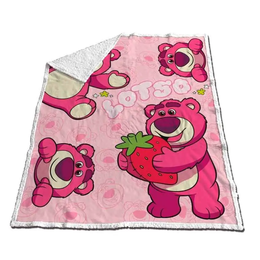 Disney Pixar Toy Story Lotso Coral sherpa blanket 130x170cm product photo