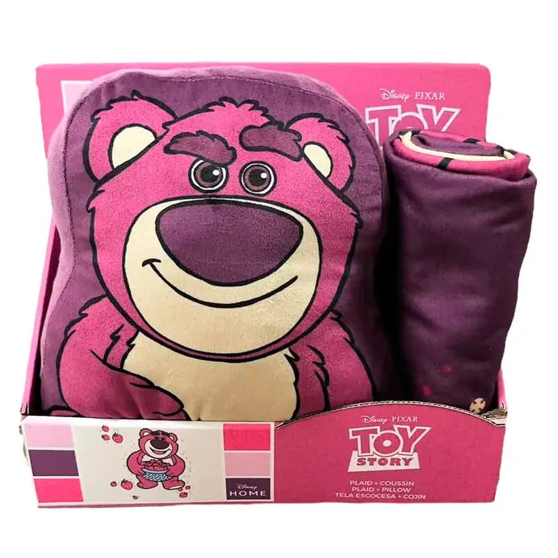 Disney Pixar Toy Story Lotso polar blanket + cushion set product photo