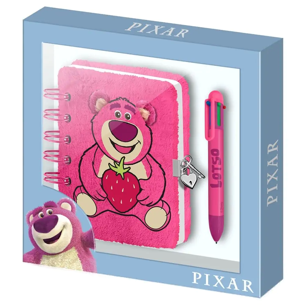 Disney Pixar Toy Story Lotso Strawberry Plush diary and pen product photo