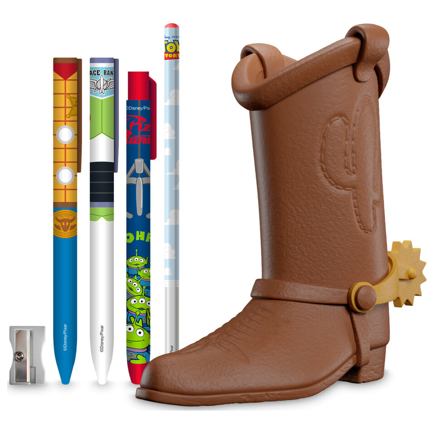 Disney Pixar Toy Story Woody Boot pencil holder + writting set product photo