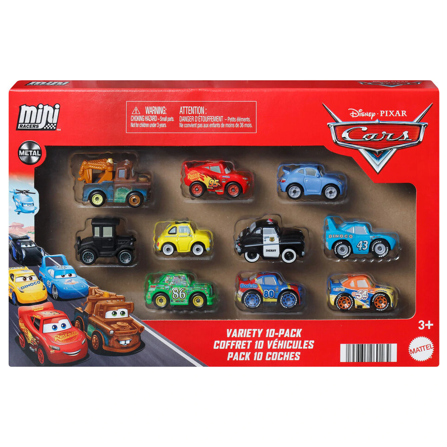 Disney Pixar Cars blister 10 mini vehicles product photo
