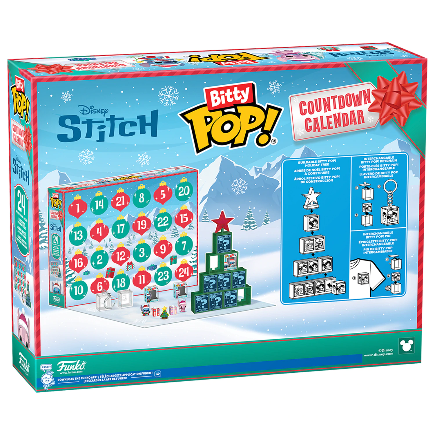 Disney Funko Bitty POP!  Advent Calendar Stitch Holiday product photo