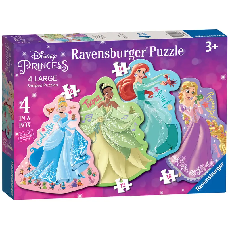 Disney Princes puzzle 10+12+14+16pcs product photo