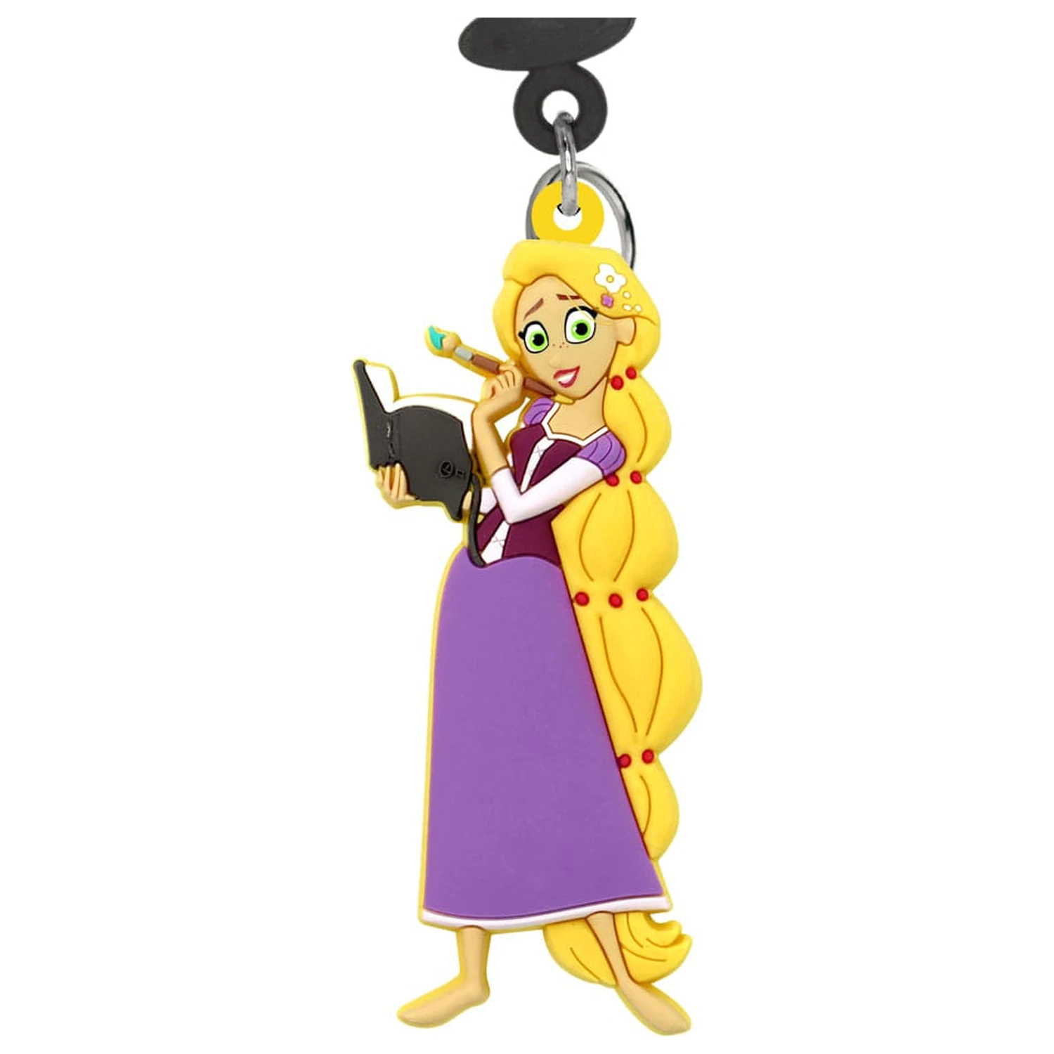 Disney Princess Soft Touch PVC Bag Clip Rapunzel product photo
