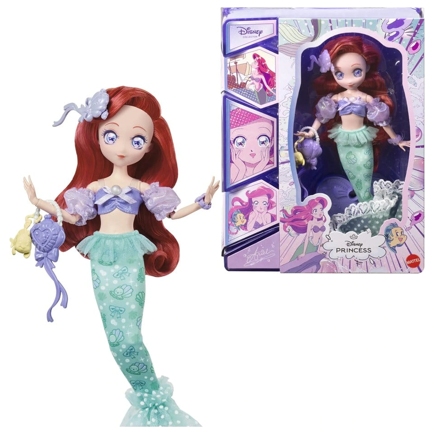 Disney Princess Doll Manga Ariel 22 cm product photo