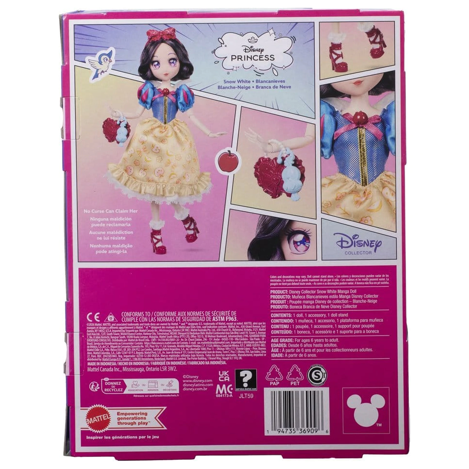 Disney Princess Doll Manga Snow White 22 cm product photo